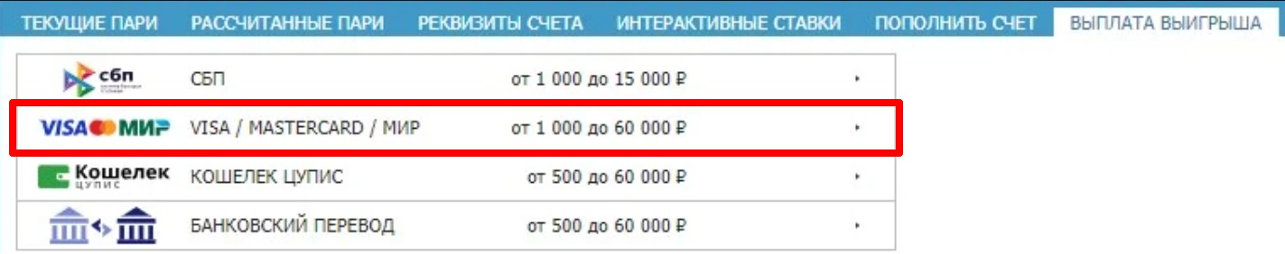 Как вывести средства в БК Бетсити 2